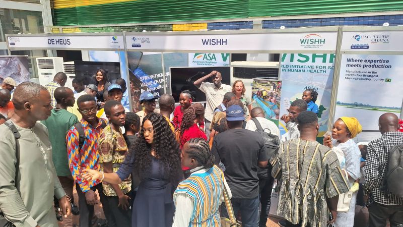 People standing and walking.