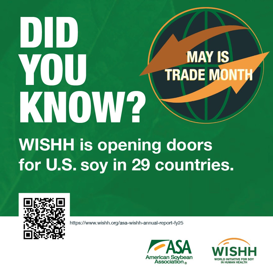 Did you know? WISHH is opening doors for U.S. soy in 29 countries.